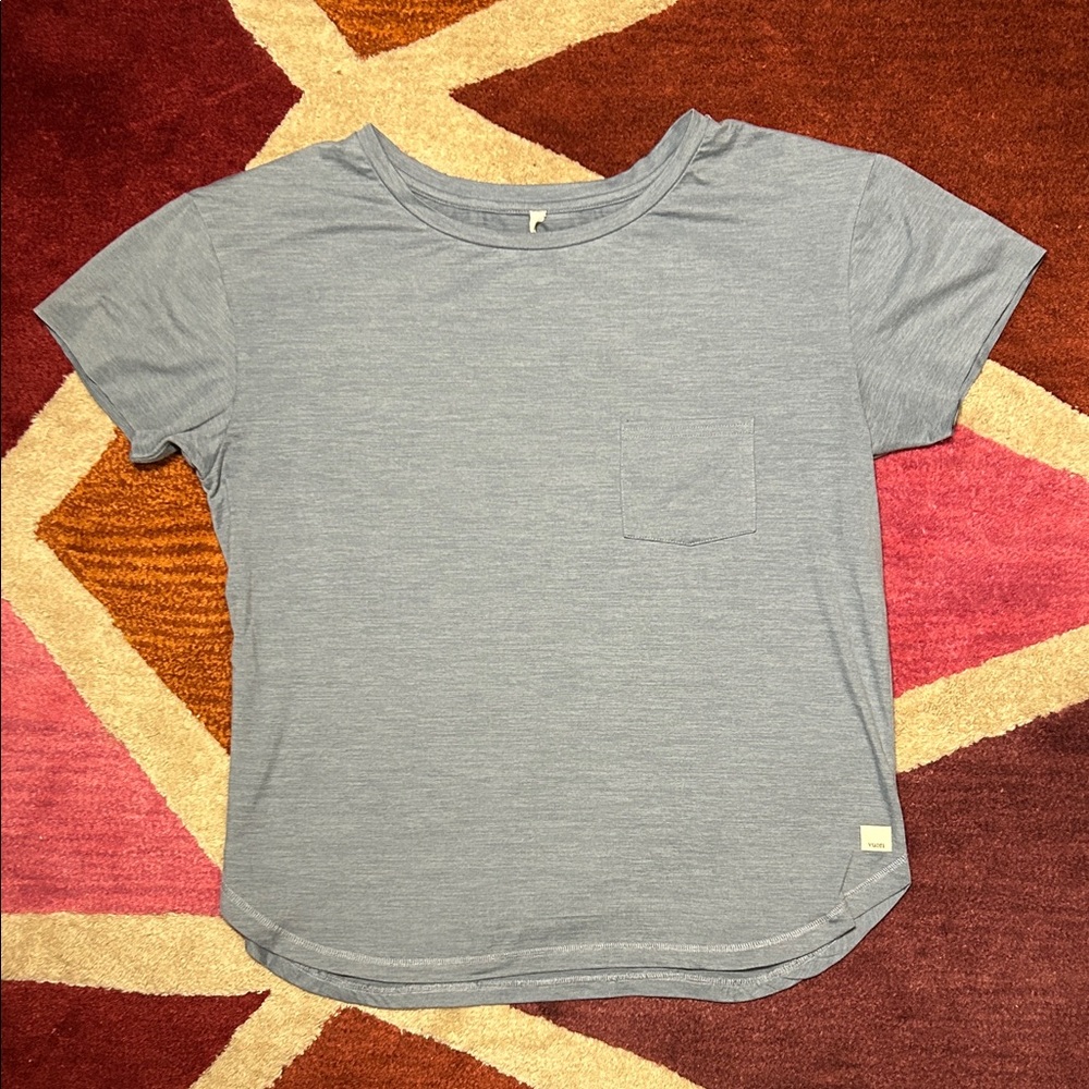 Vuori Lux Performance Tee Grey Size S